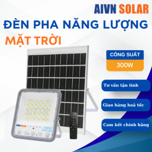 Đèn Pha Năng Lượng Mặt Trời AIVN Solar 300W Bọc Cầu DP11300