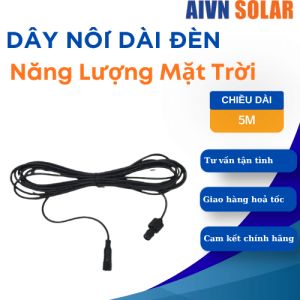 Dây Nối Dài Đèn Năng Lượng Mặt Trời Độ Dài 5m (2x0,75mm²) DN5M-0,75