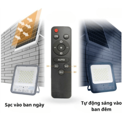 Đèn Pha Năng Lượng Mặt Trời AIVN Solar 400W Bọc Cầu DP11400