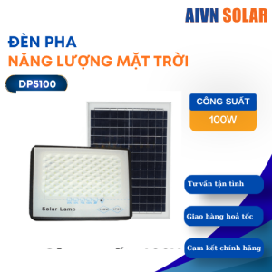 Đèn pha năng lượng mặt trời chống chói 100W DP5100