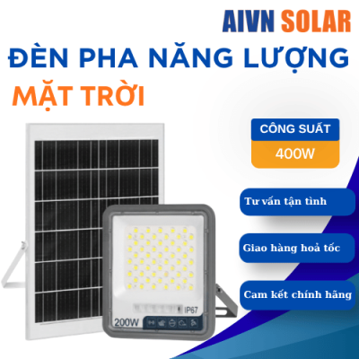 Đèn Pha Chống Chói Năng Lượng Mặt Trời 400W AIVN Solar DP11A.400