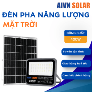 Đèn Pha Năng Lượng Mặt Trời Chống Chói 400W AIVN Solar DP19.400